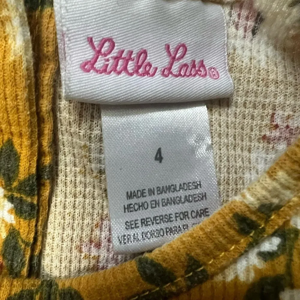 Girl’s Yellow Floral clothing Lot Size 4